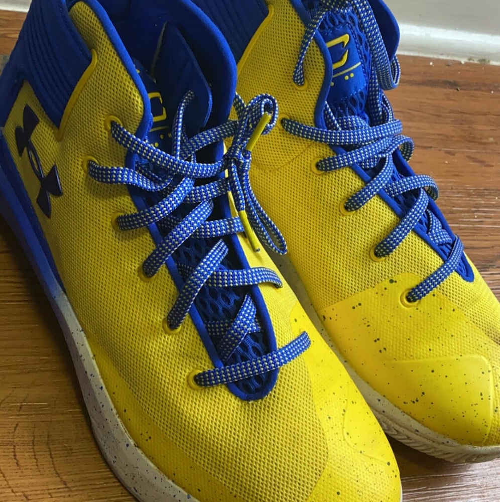 Under armour yellow and blue